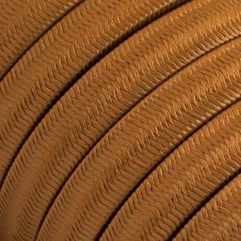 Elektrokabel überzogen mit Whiskey CM22 Textil für Lichterketten