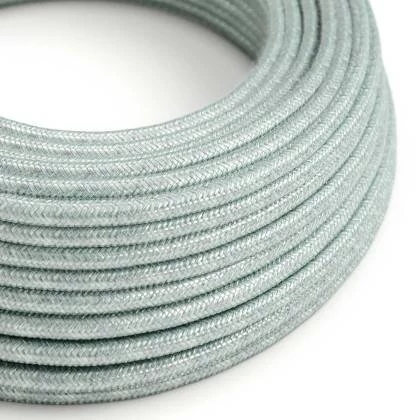 Textilkabel, dunstblau, aus Baumwolle - Das Original von Creative-Cables - RX12 rund 2x0.75mm / 3x0.75mm