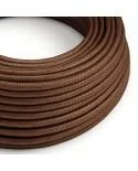 Textilkabel, rostfarben glänzend - Das Original von Creative-Cables - RM36 rund 3x0,75mm