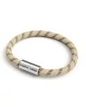 Armband mit mattsilbernem Magnetverschluss und Textilkabel RD53