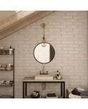 Fermaluce Metal-Stil mit Drop Lampenschirm und gebogenes Roh, Wandleuchte aus Metall