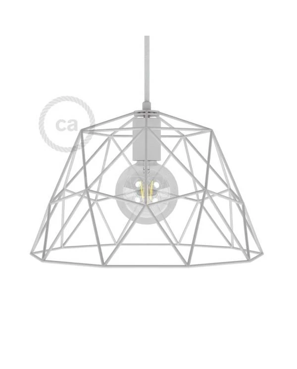 Lampenschirmkäfig Dome XL aus Metall mit E27-Fassung