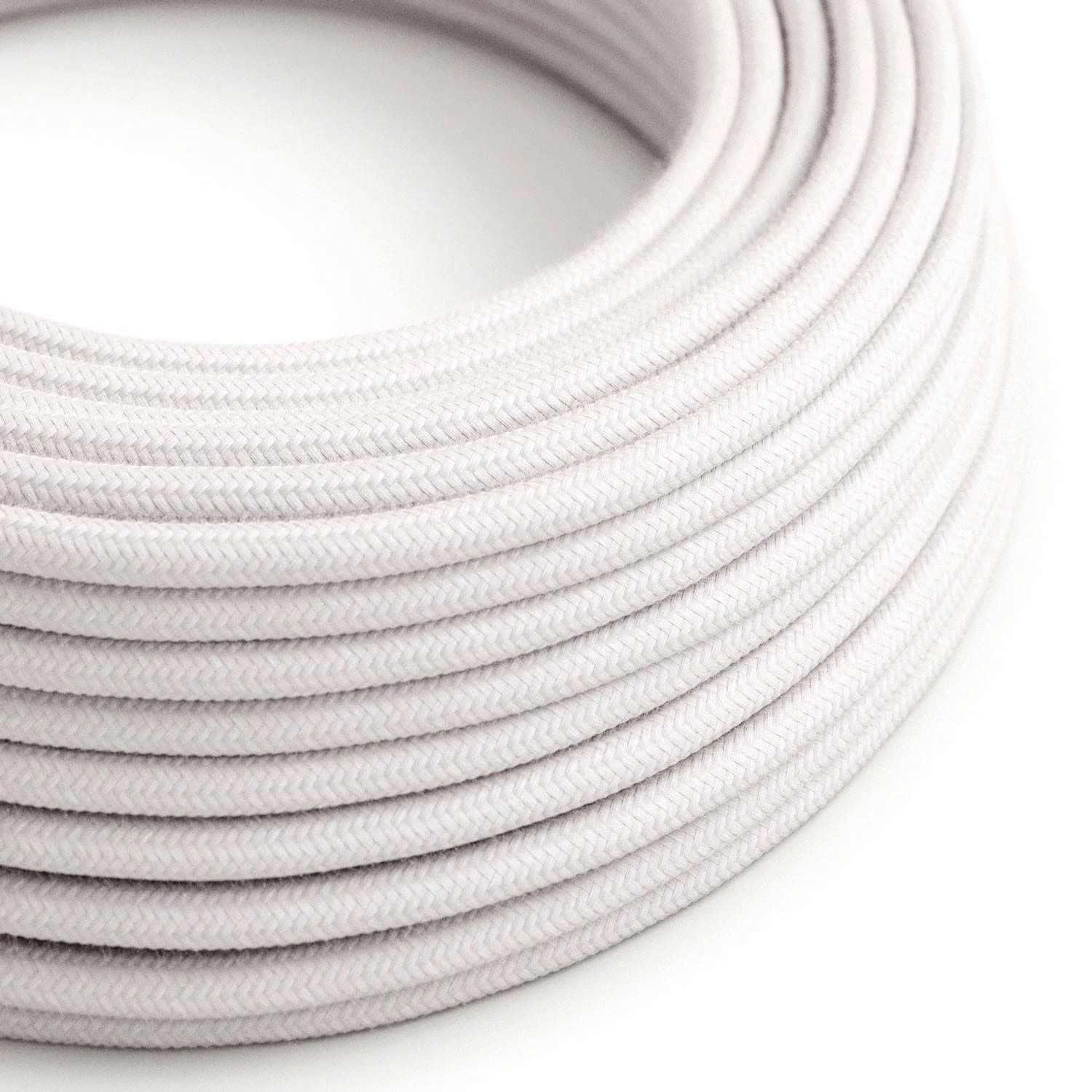 Textilkabel, blassrosa, aus Baumwolle - Das Original von Creative-Cables - RC16 rund 2x0.75mm / 3x0.75mm