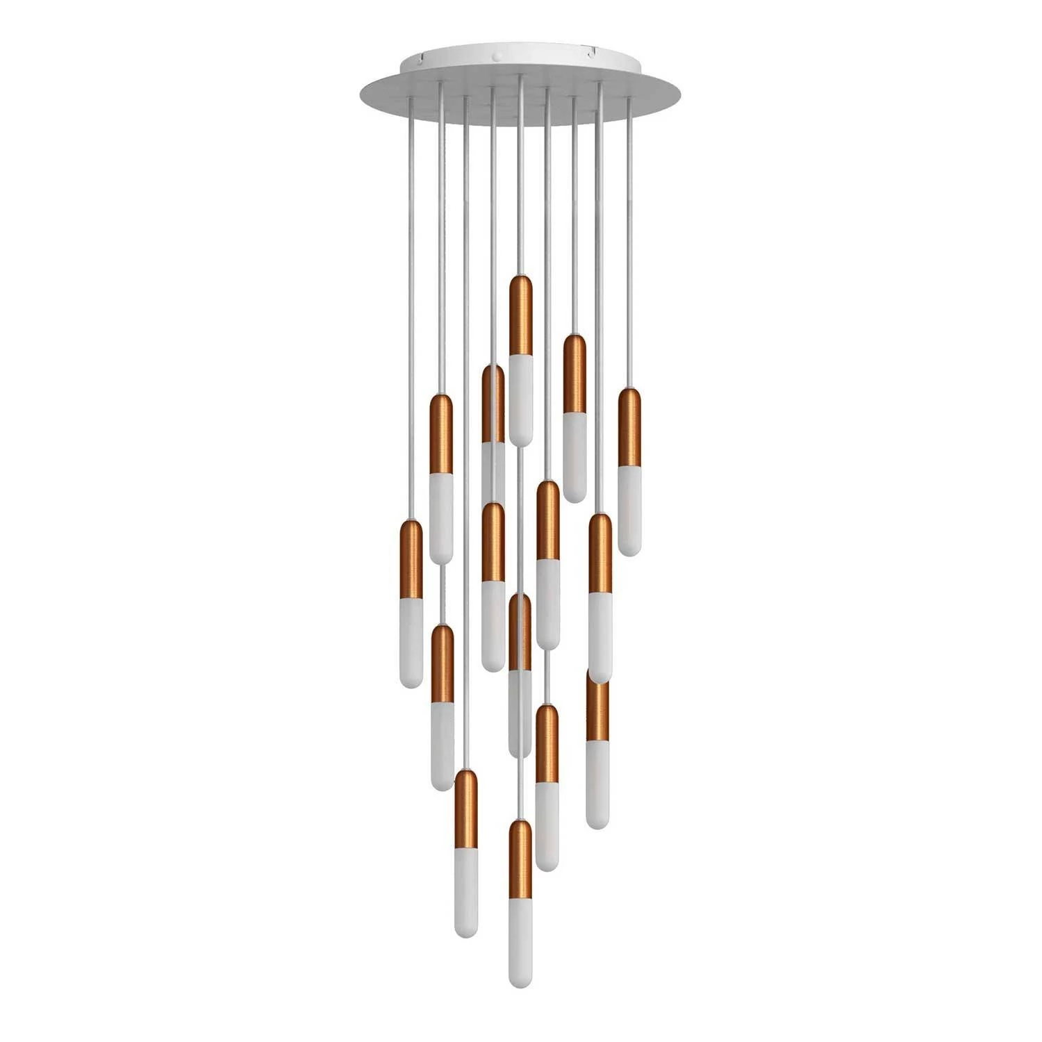 Aufhängung mit 15 Ausgängen Made in Italy komplett mit P-Light und Rose-One 400 mm