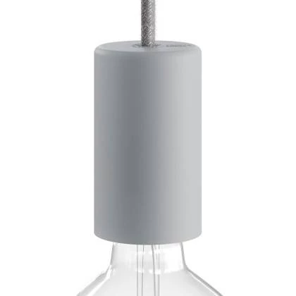 EIVA ELEGANT, das erste wiederverdrahtbare Outdoor-Lampenfassungs-Kit aus Silikon, E27, IP65 - Eisgrau