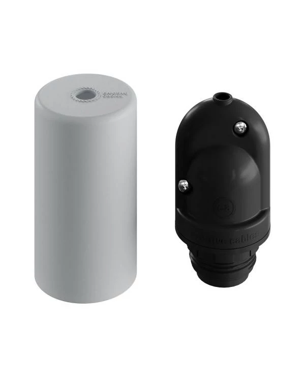 EIVA ELEGANT, das erste wiederverdrahtbare Outdoor-Lampenfassungs-Kit aus Silikon, E27, IP65
