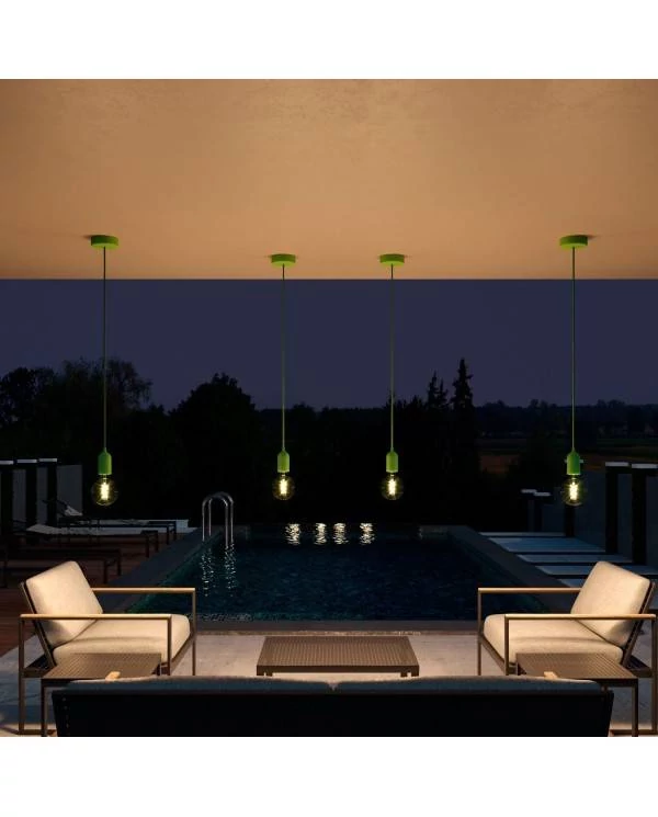 EIVA Zylindrisches Outdoor-Lampenbaldachin aus Silikon mit weichem Griff, IP65