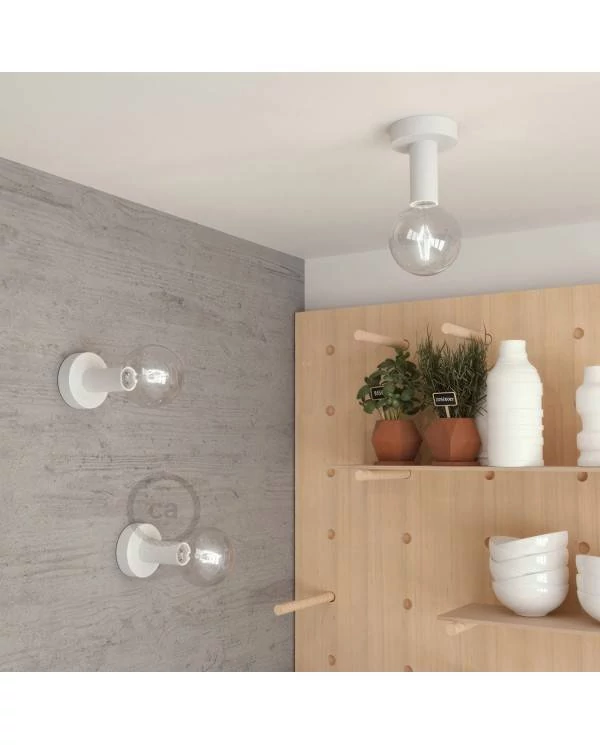 Fermaluce Wood M, die Leuchte aus lackiert Holz für Wand und Decke