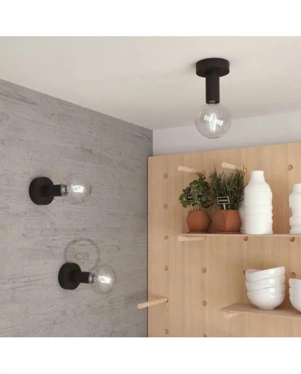 Fermaluce Wood M, die Leuchte aus lackiert Holz für Wand und Decke