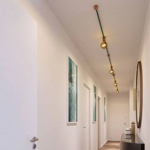 Tragbare Außenlichterkette EIVA IP65 mit 2 Lampenschirmen