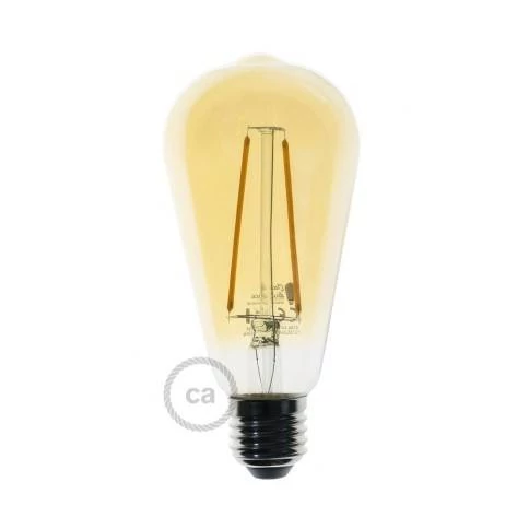 Ovalförmige Filament LED Glühbirne 4.5W E14 klar 2700K