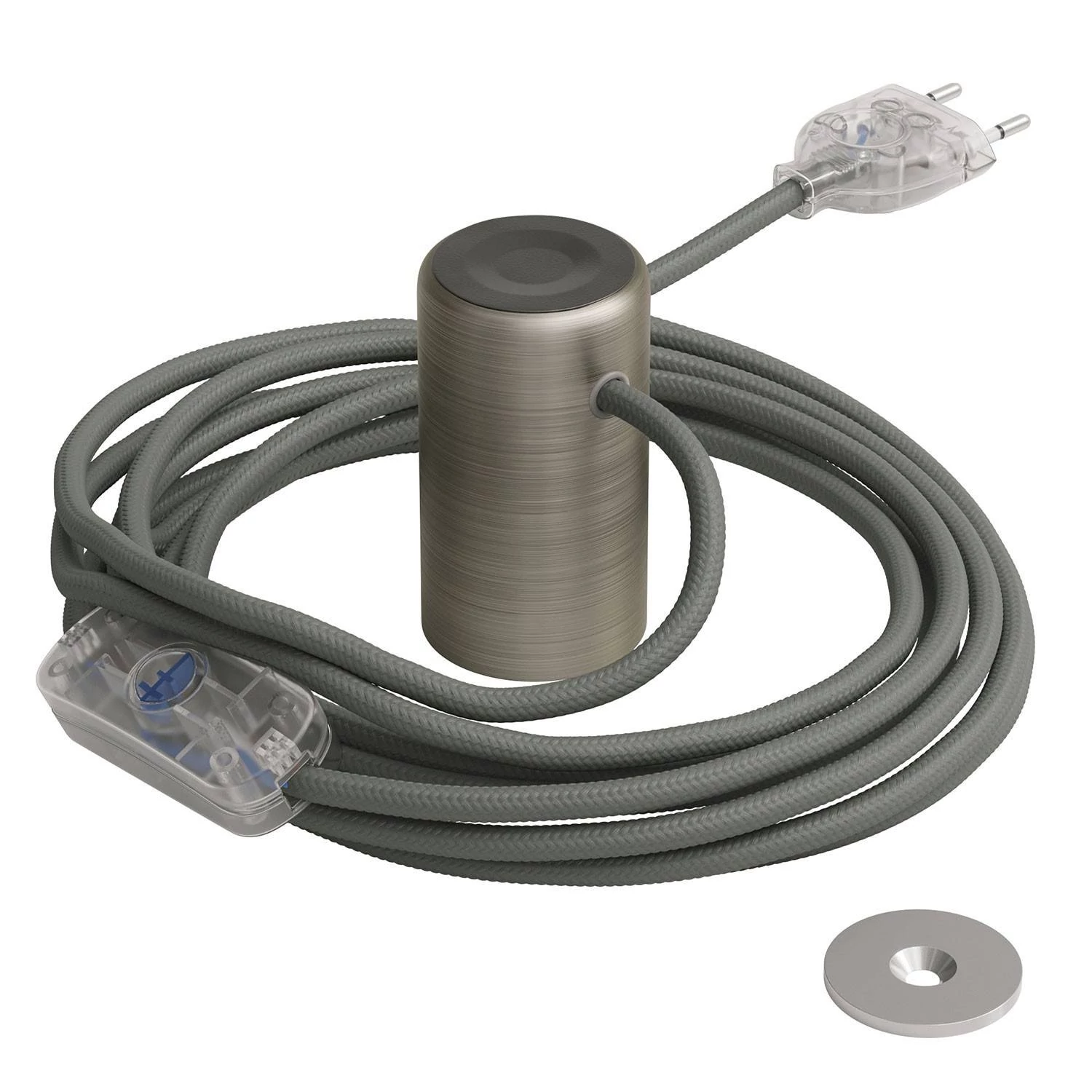 Magnetico®-Plug Elegant, magnetische Lampenfassung, sofort einsatzbereit - Titan satiniert