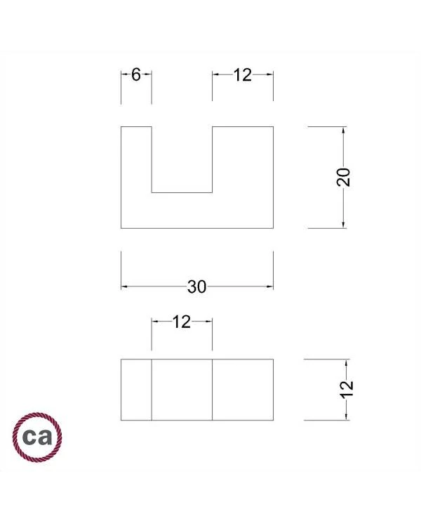 Holzfüßchen Kit, Abstellhilfe für Tischleuchten