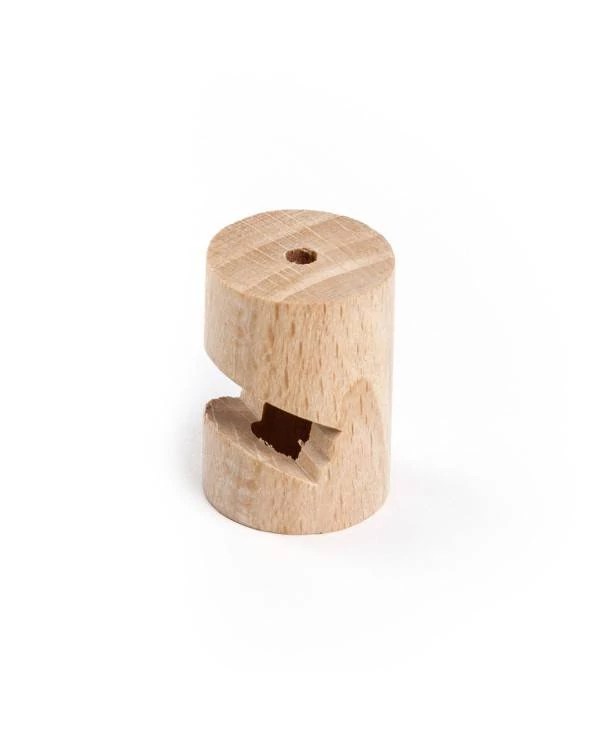 Deckenbefestigung, “V”-förmiger Decken- oder Wandhaken aus Holz für elektrische Textilkabel