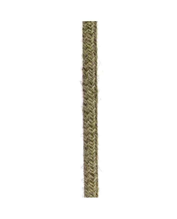 Textilkabel, rindenfarben-braun, aus Jute - Das Original von Creative-Cables - RN26 rund 2x0,75mm / 3x0,75mm