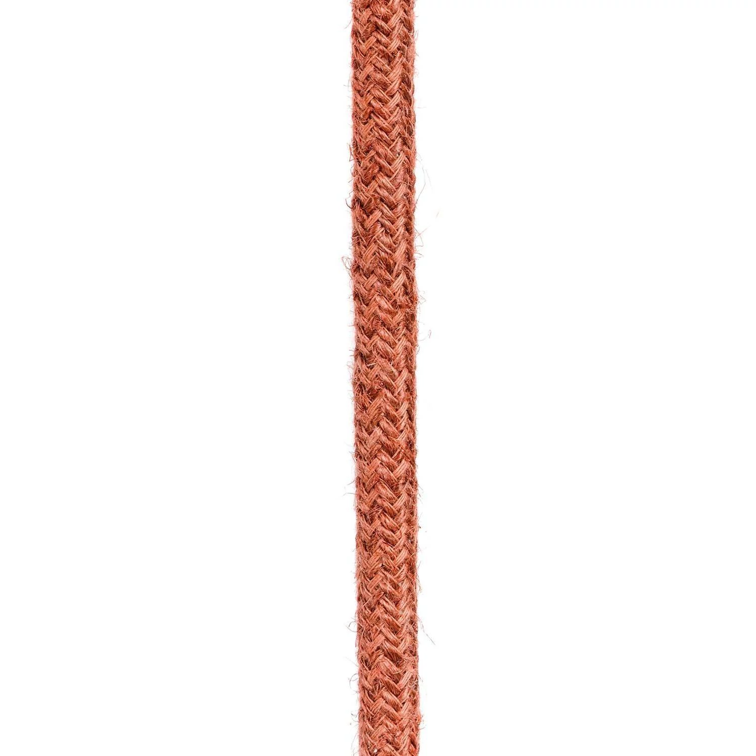Textilkabel, lehm-orange, aus Jute - Das Original von Creative-Cables - RN27 rund 2x0,75mm / 3x0,75mm