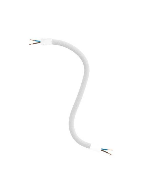 Kit Creative Flex flexibles gewebeummanteltes Kabelrohr, RM01 weiß mit Metallenden