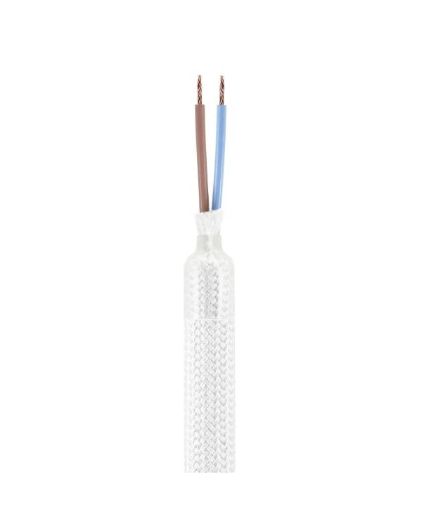 Kit Creative Flex flexibles gewebeummanteltes Kabelrohr, RM01 weiß mit Metallenden