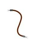 Kit Creative Flex flexibles gewebeummanteltes Kabelrohr, RM13 braun mit Metallenden