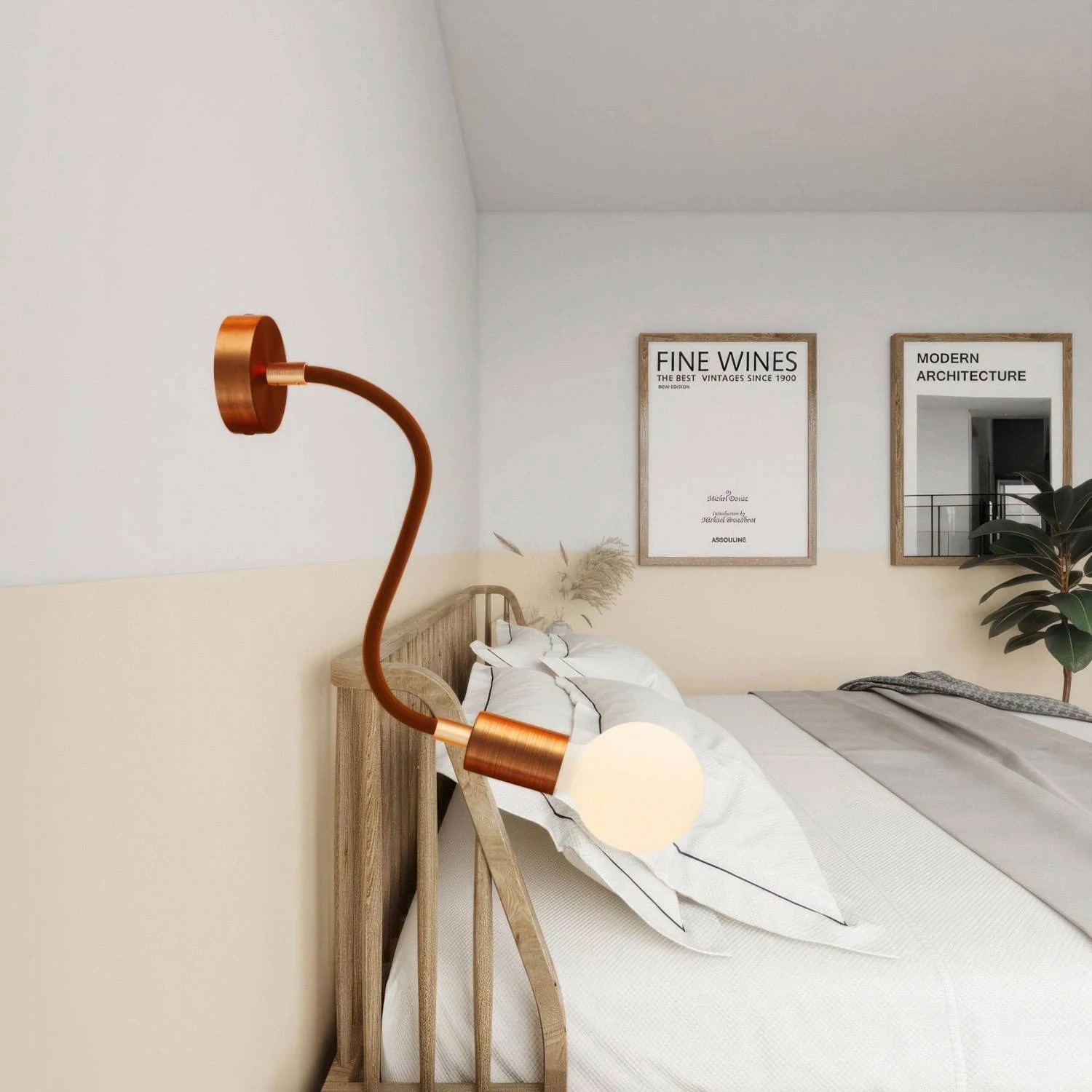 Kit Creative Flex flexibles gewebeummanteltes Kabelrohr, RM13 braun mit Metallenden