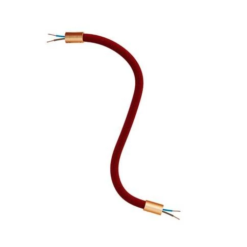 Elektrokabel für Lichterketten mit Textilummantelung in weiß CM01, UV-beständig