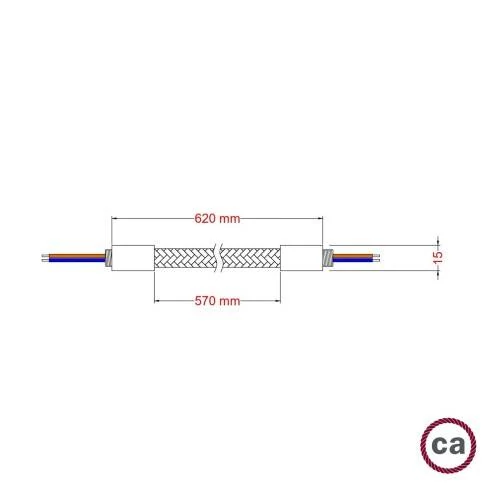 LED XXL-Glühbirne Globo G200, Linie Croissant, golden mit Spiralfilament 7W E27 Dimmbar 2200K