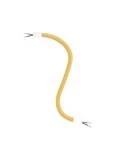 Kit Creative Flex flexibles gewebeummanteltes Kabelrohr, RM79 senfgelb mit Metallenden
