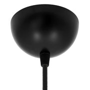 Kit rosone semisferico in metallo verniciato - Nero