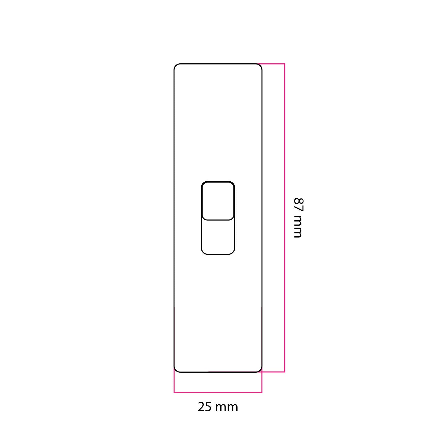 Interruttore unipolare a tirante di forma cilindrica con morsetto di terra - Nero