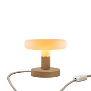 Lampada da tavolo Posaluce Dash in legno e spina UK - Neutro Interruttore