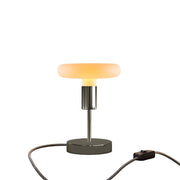 Lampada da tavolo Alzaluce Dash in metallo e spina UK - Nero perla Interruttore