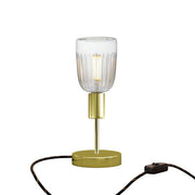Lampada da tavolo Alzaluce Tiche in metallo e spina UK - Ottone Interruttore