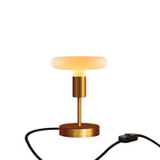 Lampada da tavolo Alzaluce Dash in metallo e spina UK - Rame satinato Interruttore