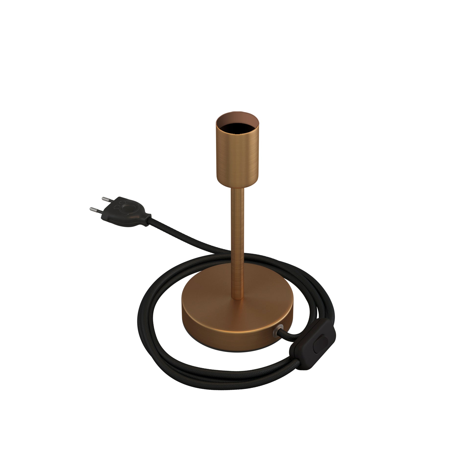 Alzaluce - Lampada da tavolo in metallo - Bronzo satinato 15 cm