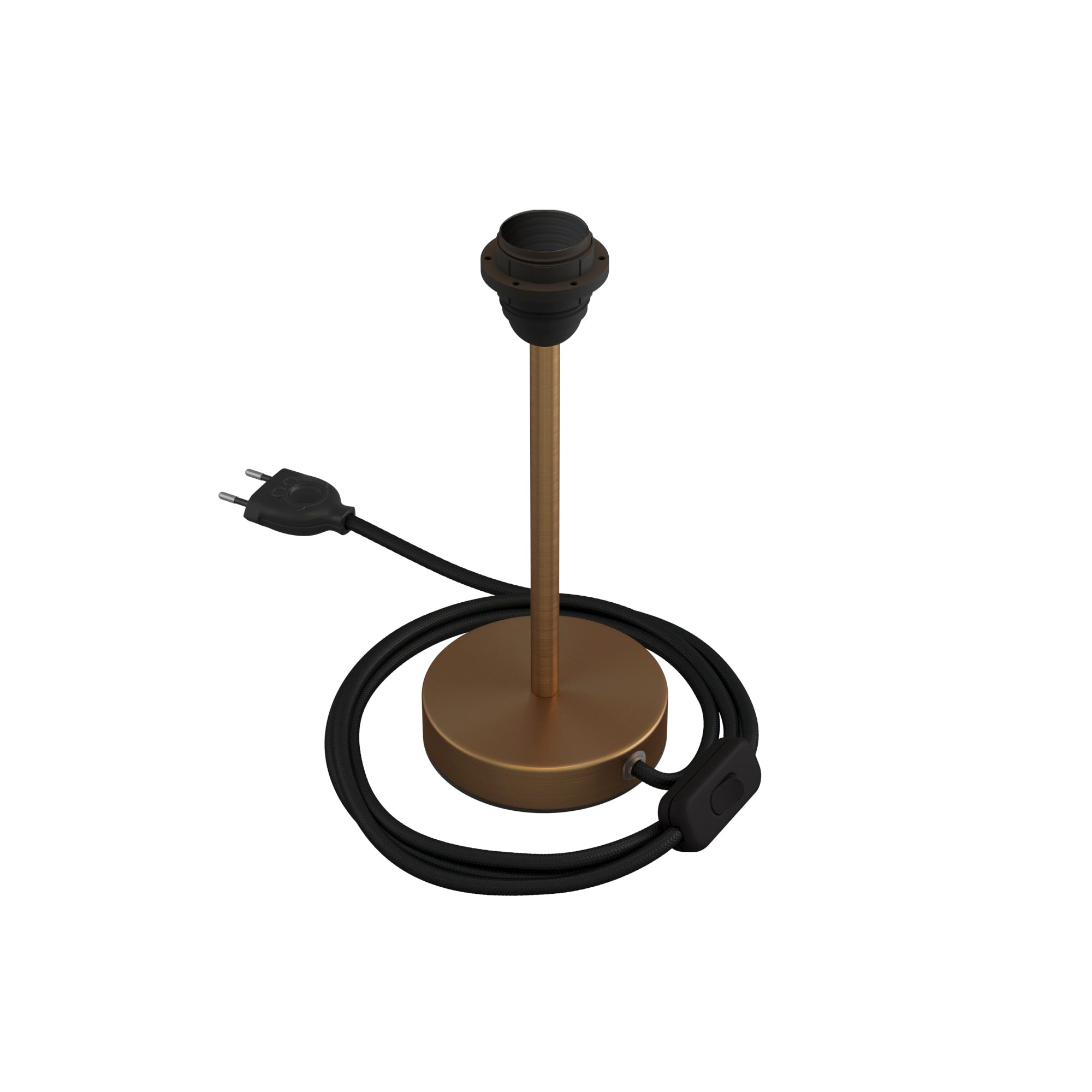 Alzaluce per paralume - Lampada da tavolo in metallo - Bronzo satinato 20 cm