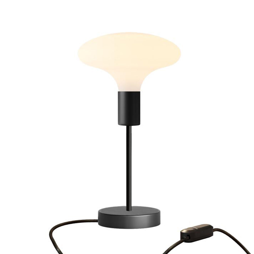 Lampada da tavolo Alzaluce Idra in metallo e spina UK - Nero Dimmer