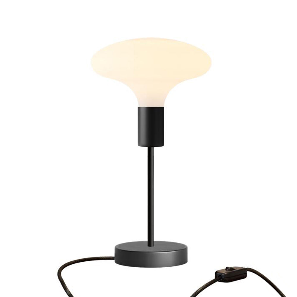 Lampada da tavolo Alzaluce Idra in metallo e spina UK - Nero Interruttore