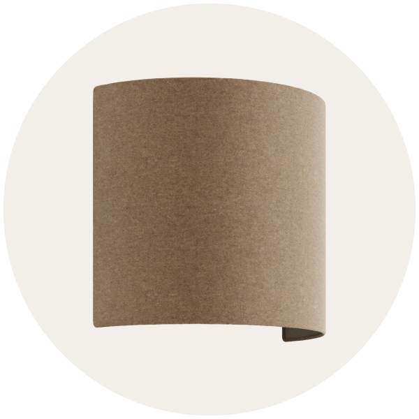 Wandleuchten aus Stoff