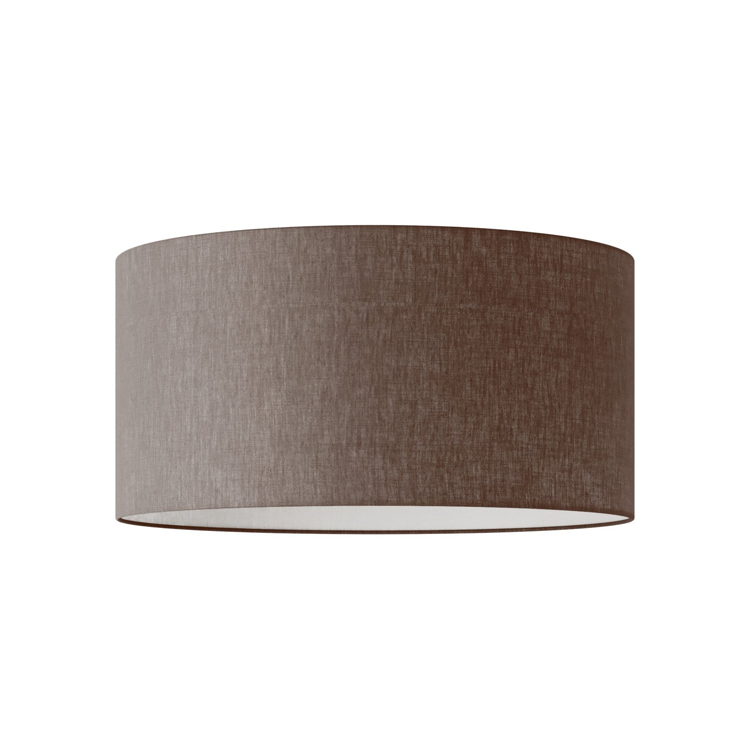 Paralume Cilindro XL in tessuto con attacco E27 - Made in Italy - Camelot Marrone