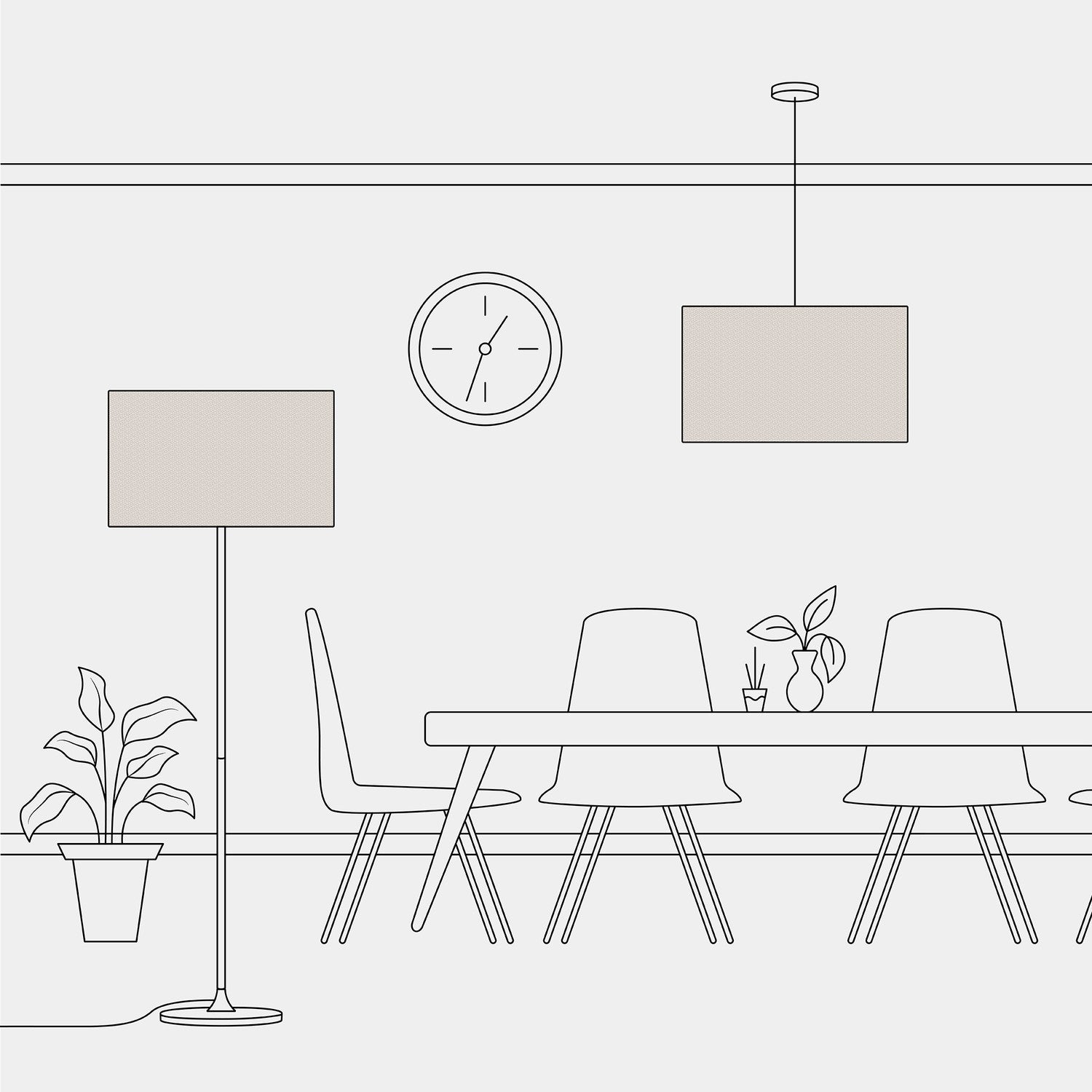 Paralume Cilindro XXL in tessuto con attacco E27 - Made in Italy - Lana Sabbia