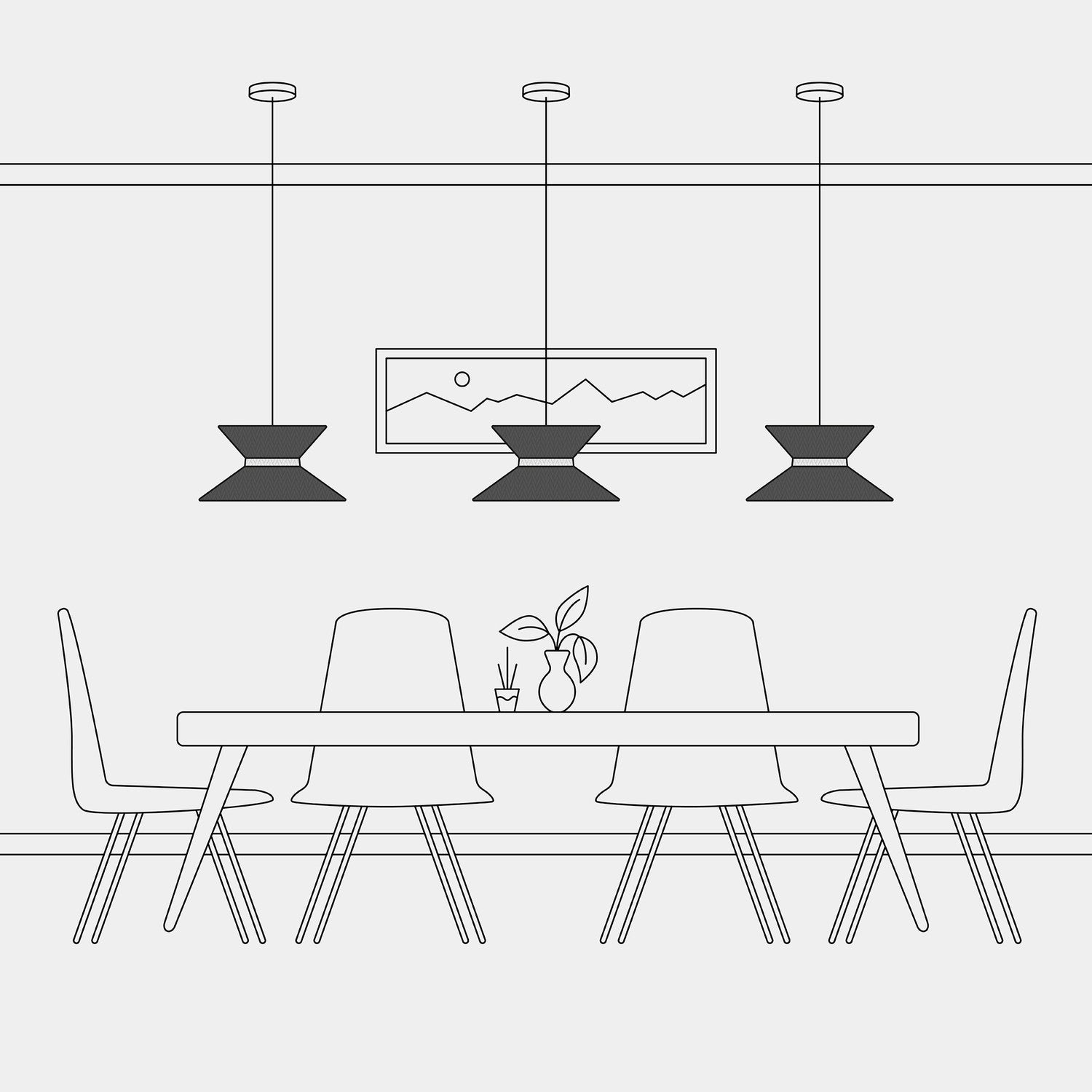Paralume in tessuto Clessidra Teletta antracite - Made in Italy Arenal sabbia