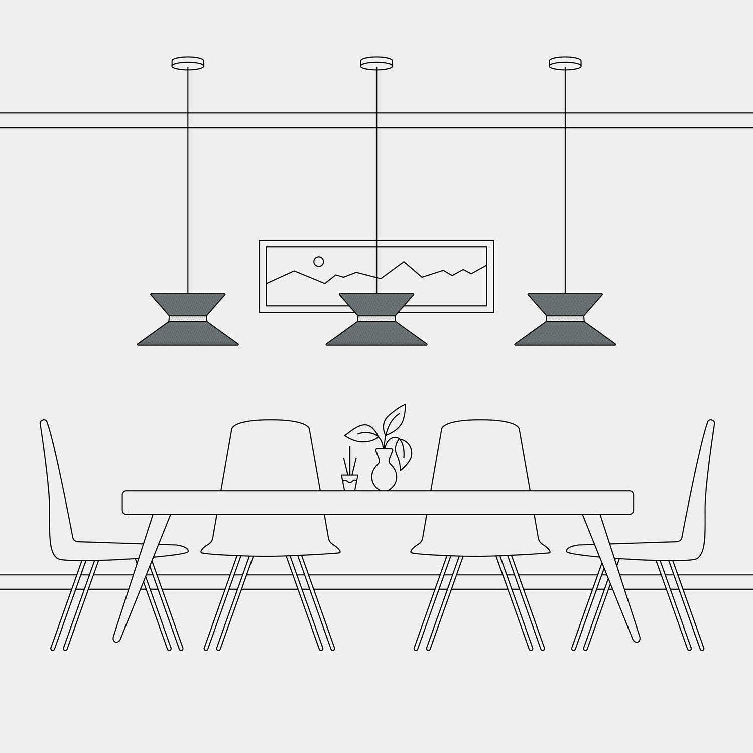 Paralume in tessuto Clessidra Teletta grigio scuro - Made in Italy Arenal sabbia