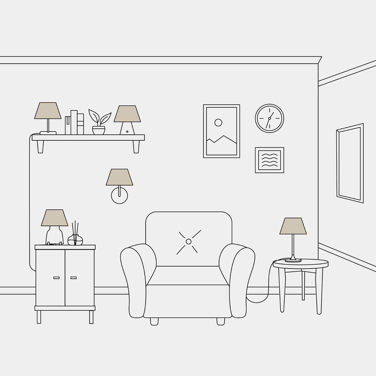 Paralume Impero S con attacco E27 per lampada da tavolo o applique - Made in Italy - Arenal Tortora