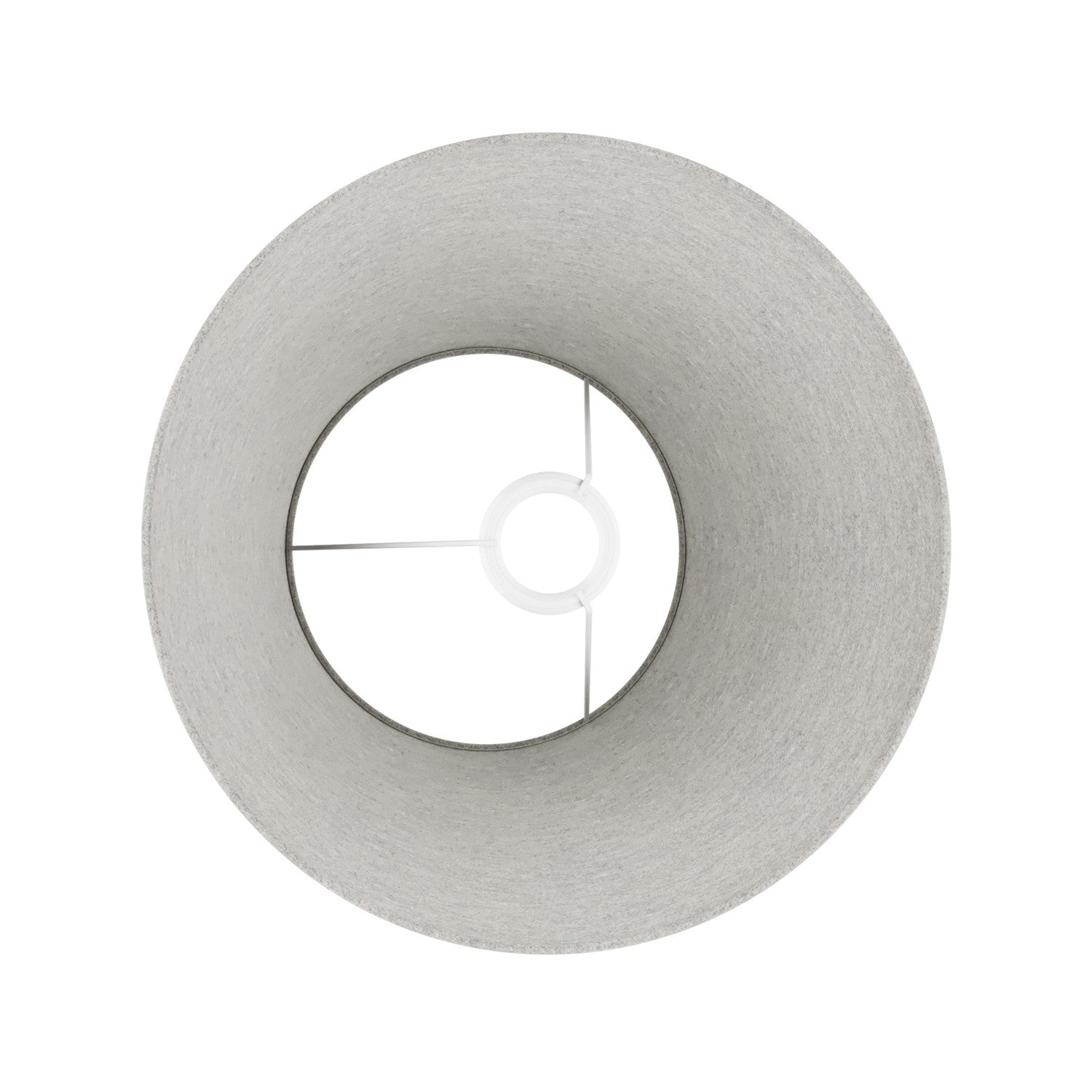 Paralume Impero M in tessuto per lampada da terra con attacco E27 - Made in Italy - Lana Grigio Chiaro