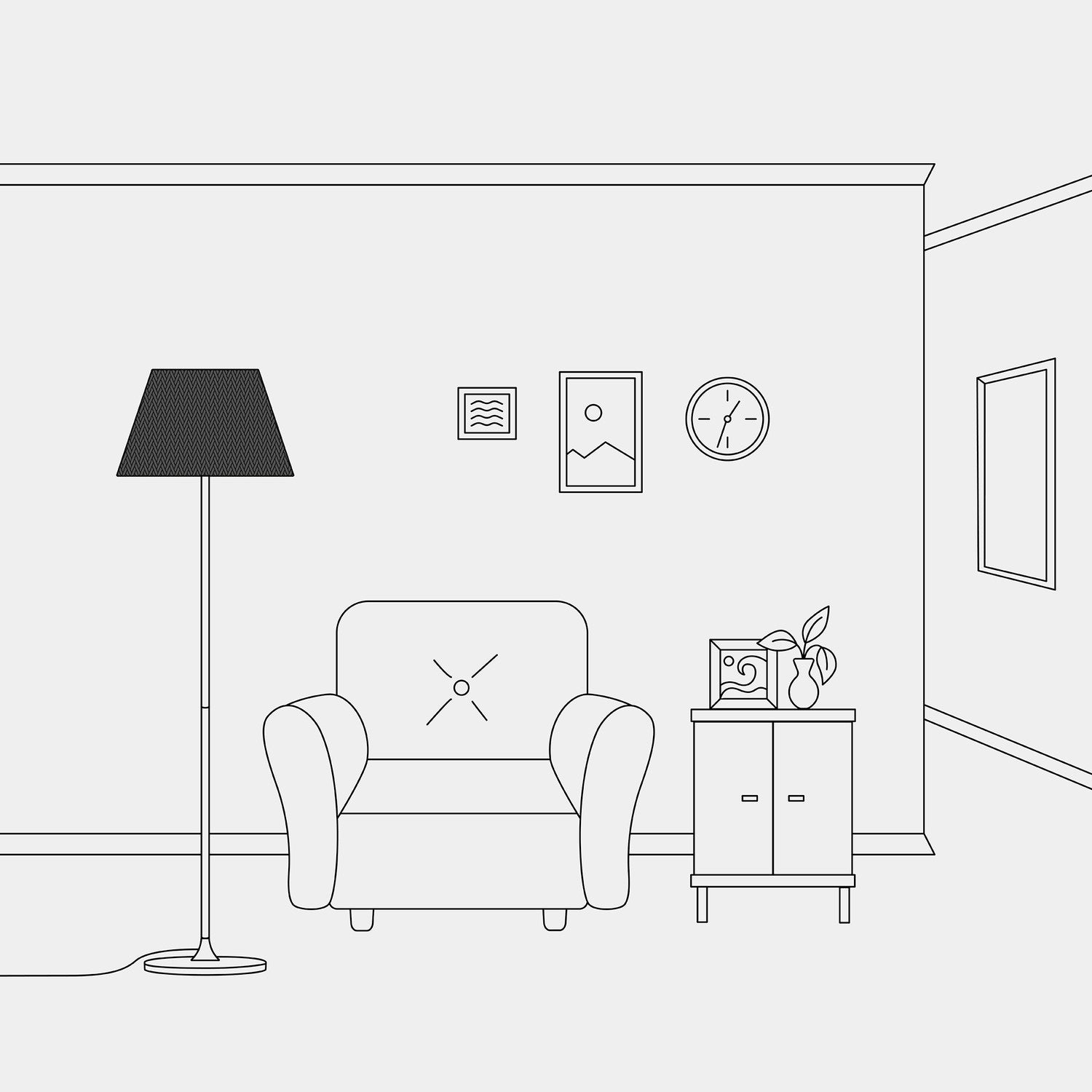 Paralume Impero M in tessuto per lampada da terra con attacco E27 - Made in Italy - Teletta Antracite