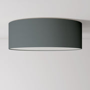 Plafoniera in tessuto Large - Made in Italy - Teletta Grigio Scuro