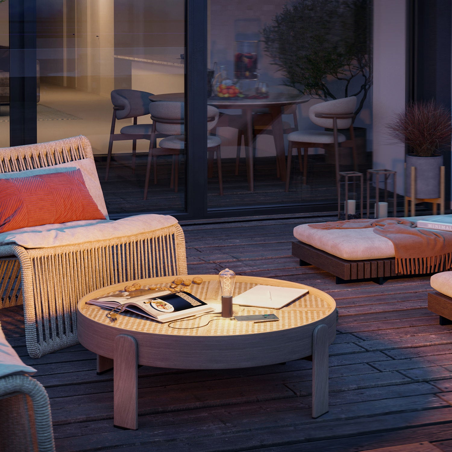 SI! Lampada portatile a 5V con lampadina ST64 - Rame satinato