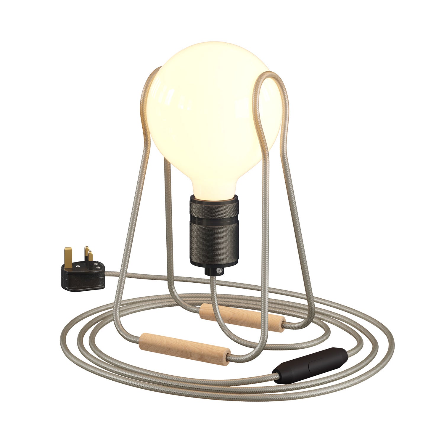 Lampada da tavolo Taché Elegant e spina UK - Cipria