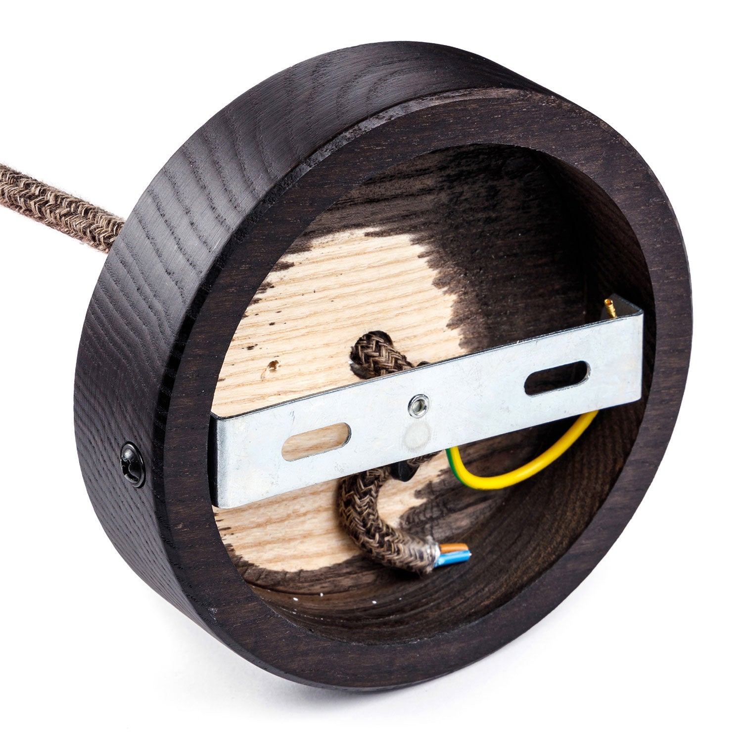 Kit rosone in legno - Effetto Wengé