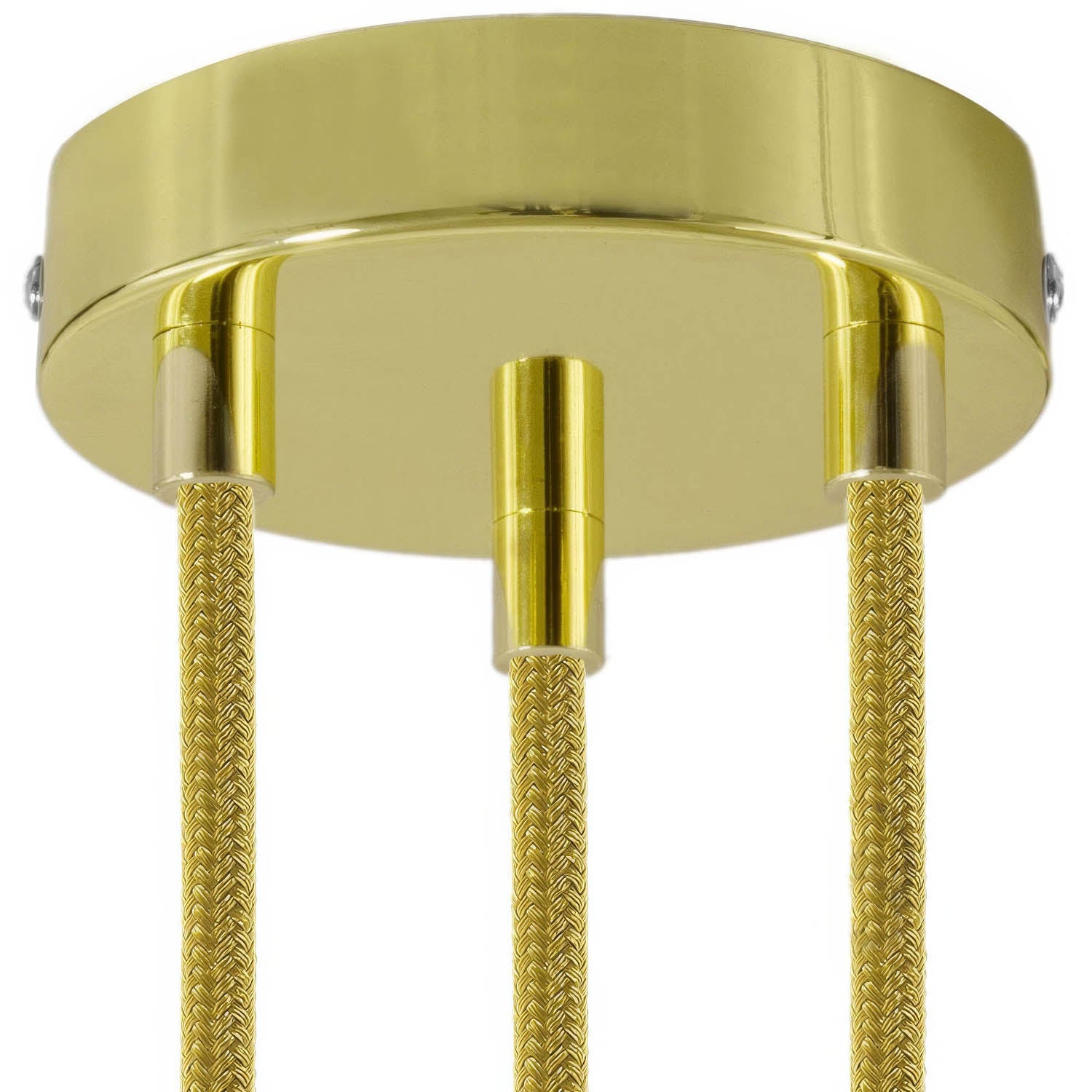 Kit rosone cilindrico in metallo a 3 fori - Ottone Cilindrico